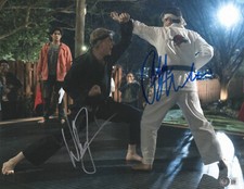 RALPH MACCHIO WILLIAM ZABKA SIGNED AUTOGRAPH COBRA KAI 11X14 PHOTO BAS BECKETT picture