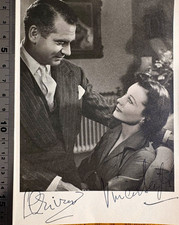 Laurence Olivier / Vivien Leigh / Gone With The Wind. / Rare Hand Signed Photo  picture