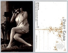Vintage Style Risque Postcard - Kitty