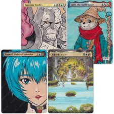 Altered Art Cards *MULTICOLOUR* - Hand Painted Alters - MTG Magic the Gathering picture
