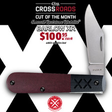 CASE XX KNIVES USA SMOOTH RED REDSTONE RICHLITE CROSSROADS XR BARLOW 10854 picture