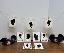 DISNEY SILHOUETTE PORTRAITS DISNEYLAND/ WORLD HOME DECOR VTG LOT 9 & Two Ears  picture