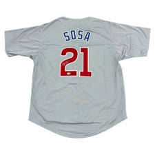 Sammy Sosa Autographed Chicago (Grey #21) Custom Jersey - JSA picture