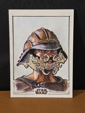 2026 Topps Chrome Star Wars Sketch Card Lando Calrissian 1/1 BnFer Return Jedi picture