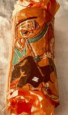 Rare Scarecrow Owl vintage Halloween Crepe Paper Party Favor w/prizes handmade  picture