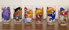 Vintage 1977 McDonalds Action Series Glass Set 6 Complete McDonaldland Drinkware picture