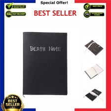 Death Note Anime Notebook Large Faux Leather Writing Journal Cosplay Prop picture