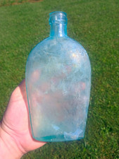 Antique 1870s William McCully Pittsburgh Pennsylvania PA Whiskey flask.  picture