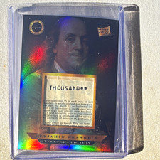 2025 Pieces of the Past Inventors Edition Benjamin Franklin Relic Card #530 picture