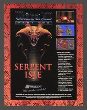Ultima VII 7 Part 2 Two Serpent Isle PC Game Big Box Promo Ad Art Print Poster picture