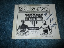 1990's American Gladiators Laser Autograph I got in person at toy store picture