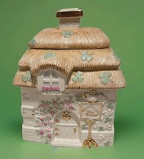 Lenox Irish Blessings Mrs OMalleys Tea Room Canister 2005 Final Issue 24kt Gold picture