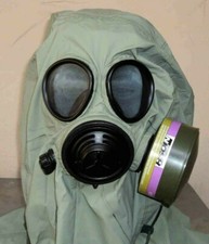 Evo Military 40mm NATO Gas Mask Kit w 2 Sealed Scott CBRN Filters, Pouch & Hood picture