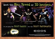 Eidos PC 3DFX Original 1999 Meet The New Breed Foldout Poster 10.5