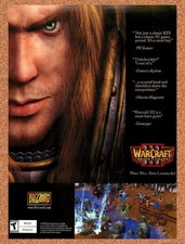 2002 WarCraft III Reign Of Chaos Arthas Original Advertisement / Retro Promo vc3 picture