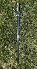 RARE & Vintage Engraved Highlander 20th Anniversary Rapier Sword, Steel Replica picture