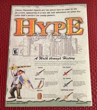 Playmobil Hype Nintendo Print Ad Poster Art 8”x 10.5” Vintage Vtg Rare Colorful picture