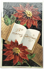 Selmar Bayer Christmas Postcard Antique 1910s Posted Pittsfield Illinois picture