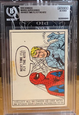 1966 Donruss Marvel Super-Heroes #34 Spider-Man RC BVG Authentic Tape Residue picture