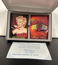 1995 Sports Time MARILYN MONROE II GENUINE RUBY RING Cards in Case Mint RARE picture