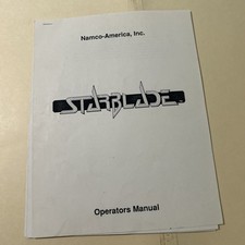 Original Star Blade Namco arcade video game owners manual picture