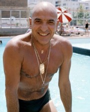 Telly Savalas 8x10 real Photo hunky pose bare chested picture