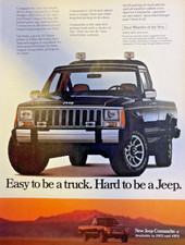 Magazine Advertisement 1986 Jeep Comanche 2WD & 4WD picture
