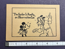 1930s Mickey Mouse Whitman Publishing Dual Sided Card The Spider / The Dirigible picture