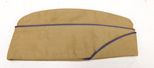 WWII US Army Air Force Aviation Cadet Garrison Cap 7 3/8 Khaki Uniform Hat USAAF picture