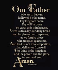 THE LORDS PRAYER 8.5X11 PHOTO GOD FATHER SON JESUS CHRIST HEAVEN ANGEL P Reprint picture