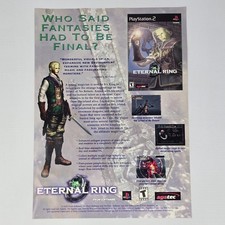 Eternal Ring PlayStation 2 PS2 Who Said Fantasies Print Ad/Poster picture