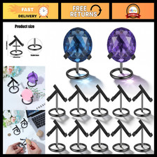 10 Pcs Metal Crystal Heart Stand for Gemstones, Fossils, Agate Display Easel picture