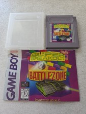 1996 Nintendo Gameboy Battlezone / Super Breakout DMG-ABSE-USA W/ CASE & MANUAL picture