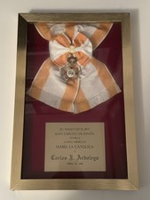 His Majesty the King of Spain Juan Carlos I of Esoana grants Isabel The Catholic picture