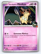 Team Rocket's Mimikyu 087/182 Uncommon Destined Rivals Pokemon Lightly Played picture