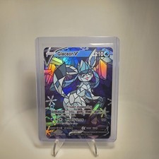 Glaceon V Stained Glass Foil Cosplay Custom Fan Art Homage- Non TCG picture