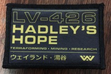 Aliens Hadleys Hope Morale Patch Tactical Military Army USA Flag Badge picture