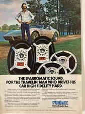 1978 Sparkomatic Car Radio Print Ad Chevy Corvette Triple Play Speakers picture