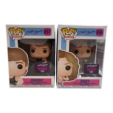 Funko Pop Movies Dirty Dancing Johnny #697 & Baby #696 Vinyl 2-Pack Lot picture