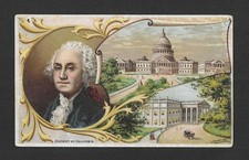 1892 K5 Arbuckle Trade Card - Pictorial History of the U.S. - George Washington picture