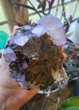 **RARE Find** Giant Purple Fluorite 2.4lb Specimen. Elmwood Mine, Tenn.
