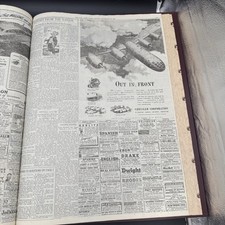 New York Times Historic Newspaper Archives Original Newspaper 9/10/1944 COA WWII picture