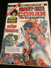 Wowza GIANT SIZE CONAN #1 (1974) **3X SIGNED BARRY SMITH•ROY THOMAS•GIL KANE** picture