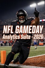 NFL GameDay Analytics Suite 2026 | Betting Predictor & Season Simulator | Retro picture