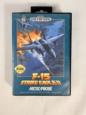 F-15 Strike Eagle II Sega Genesis CIB Complete Case Manual Tested MicroProse picture