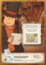 2007 Professor Layton & The Curious Village Nintendo DS Print Ad/Poster Game Art picture