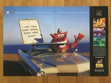 1999 CTR Crash Team Racing PS1 Print Ad/Poster Authentic Crash Bandicoot Pop Art picture