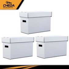 3 Pack Short Comic Book Storage Boxes Holds 150-175 Stackable Archival Cardboard picture