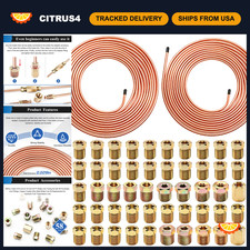 60Pcs Brake Line Tubing Kit 3/16