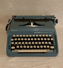 Vintage 1960's Sperry Rand Remington Personal Riter Typewriter W/ Case - WORKING picture